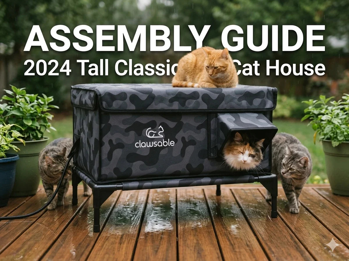 2024 Tall Classic Box Cat House Assembly Guide & Video