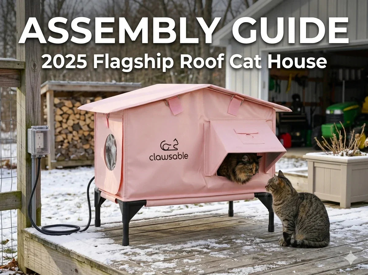 2025 Flagship Roof Cat House Assembly Guide & Video