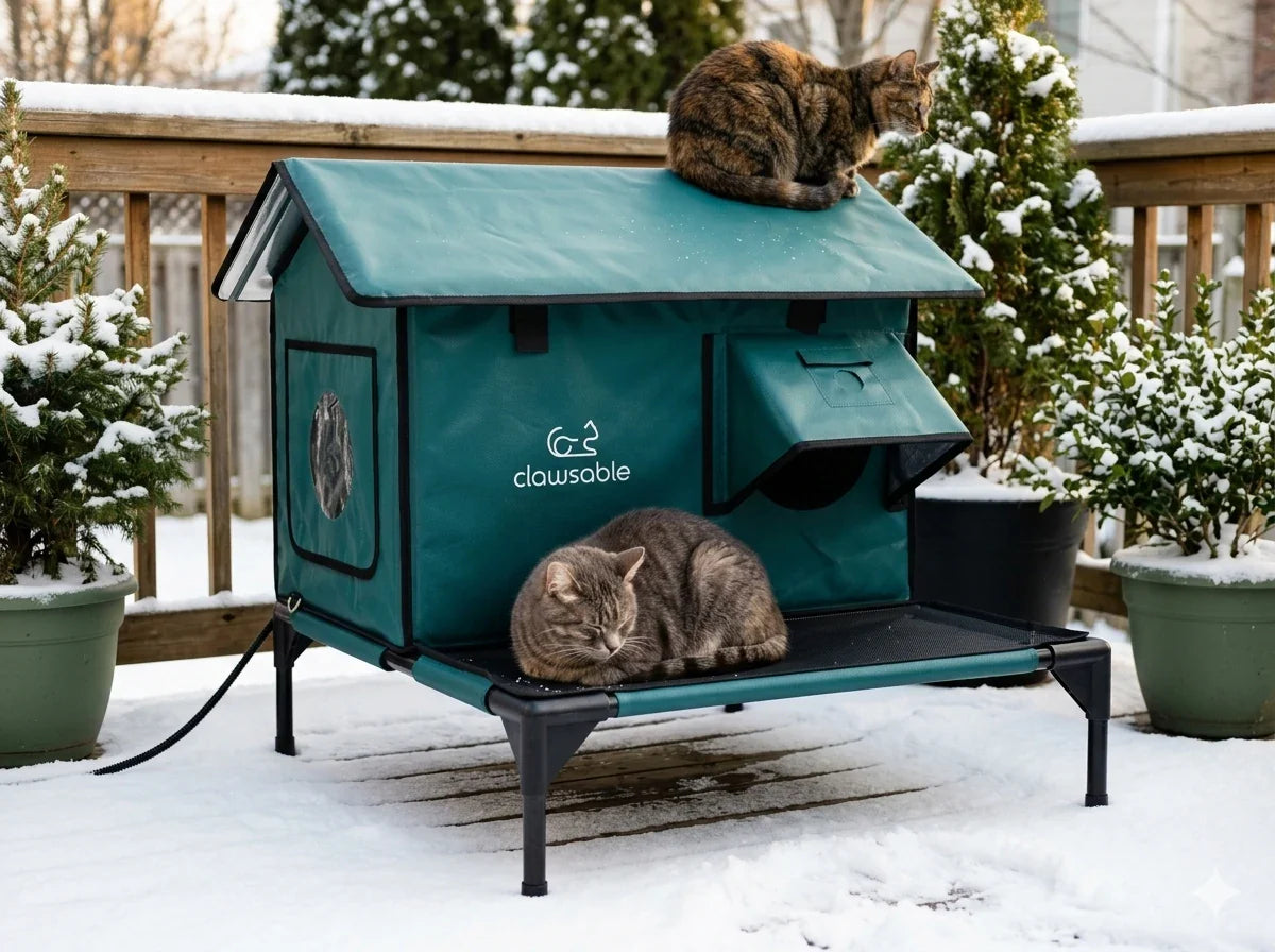 2025 Porch Roof Cat House Setup Guide & Video