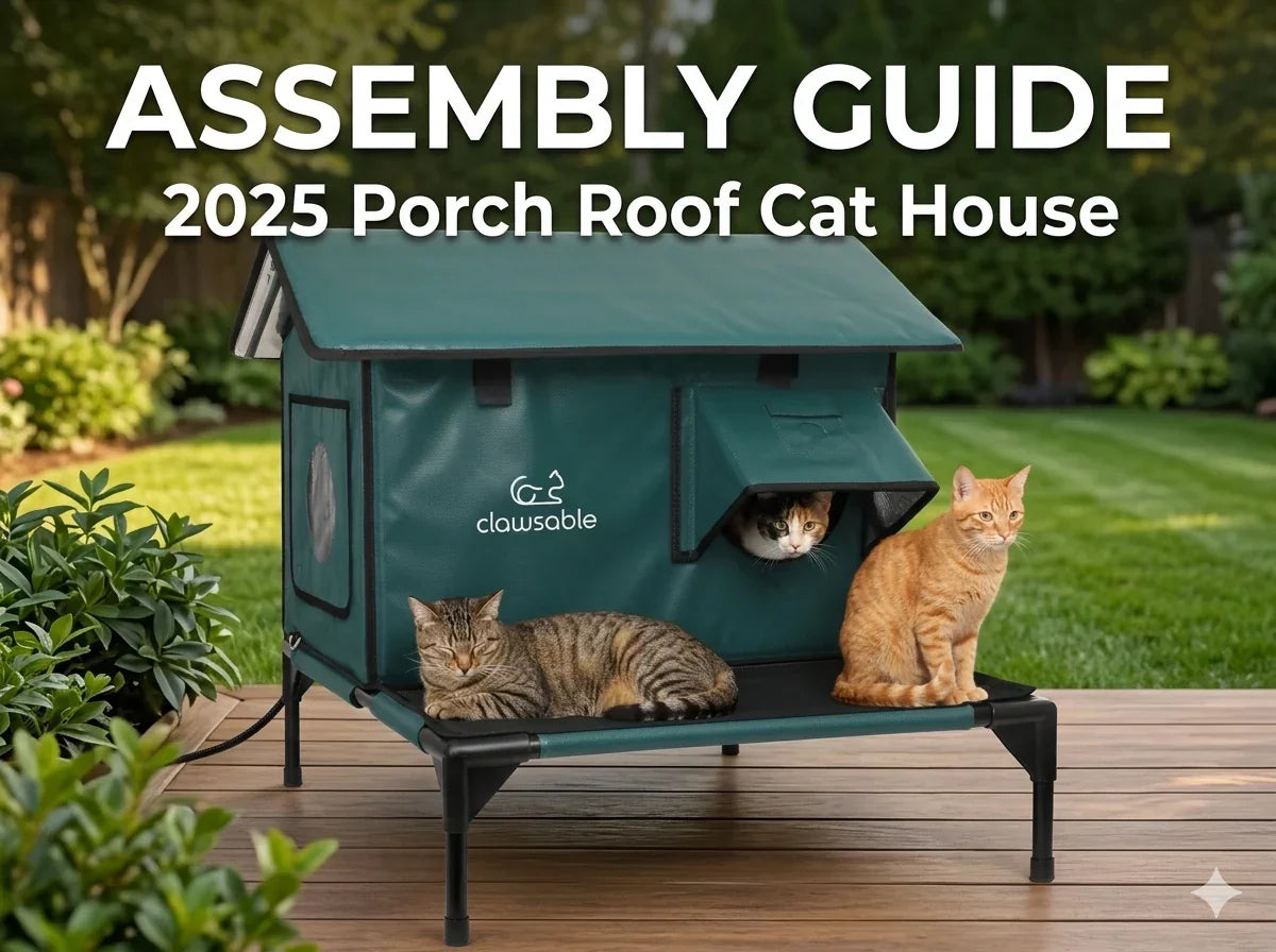 2025 Porch Roof Cat House Assembly Guide & Video