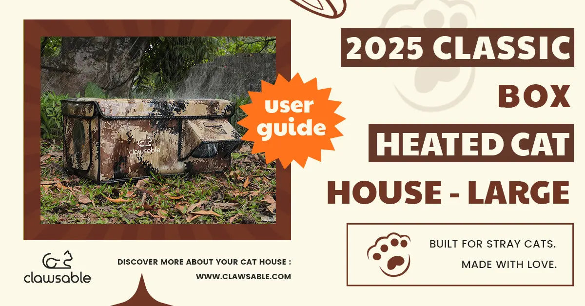 [User Guide]2025 Classic Box  Cat House – Large