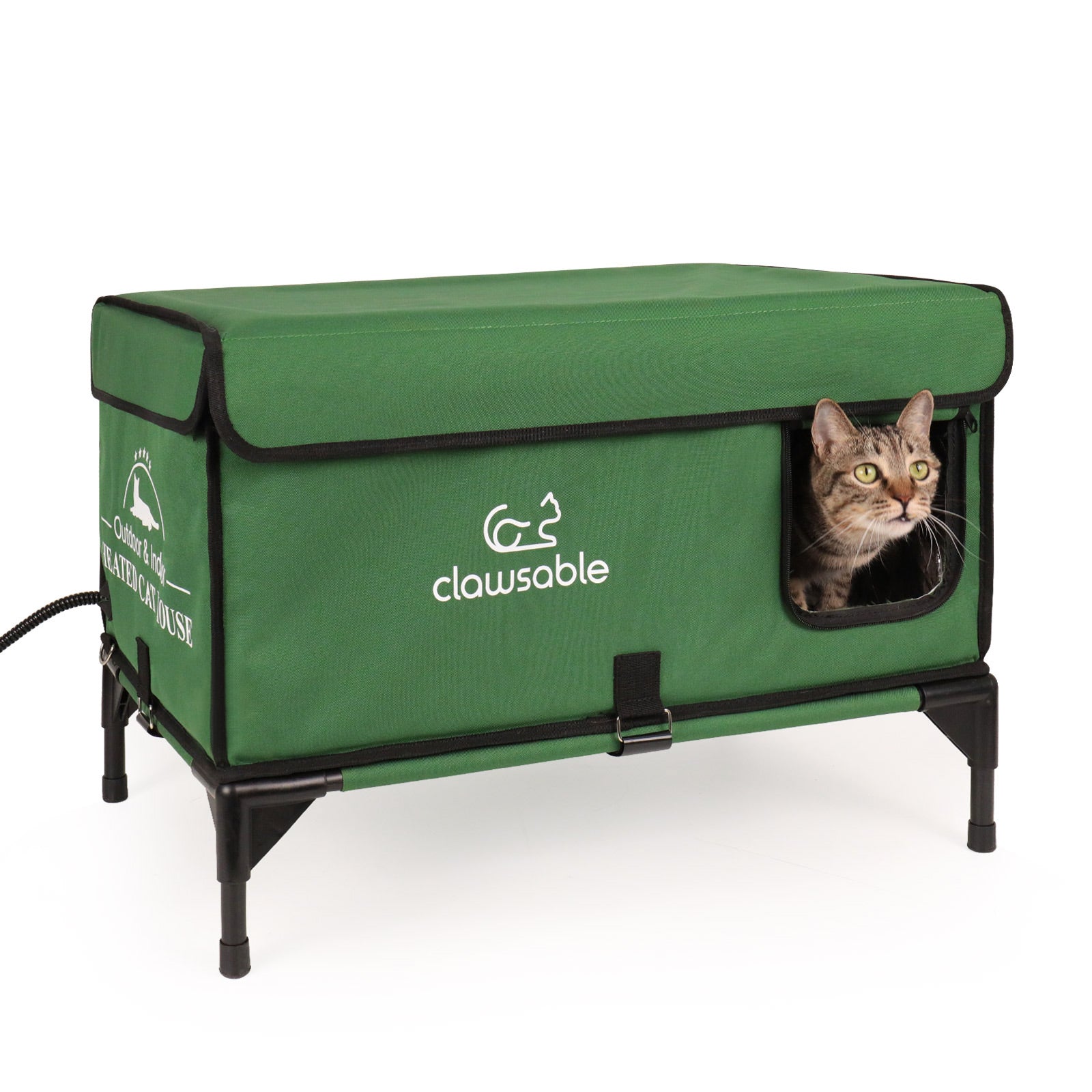 2 in 1 Outdoor Elevated Lift-Top Cat House User Guide