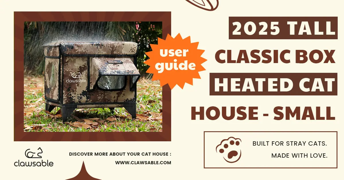 [User Guide]2025 Tall Classic Box Cat House – Small