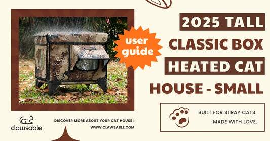 [User Guide]2025 Tall Classic Box Cat House – Small