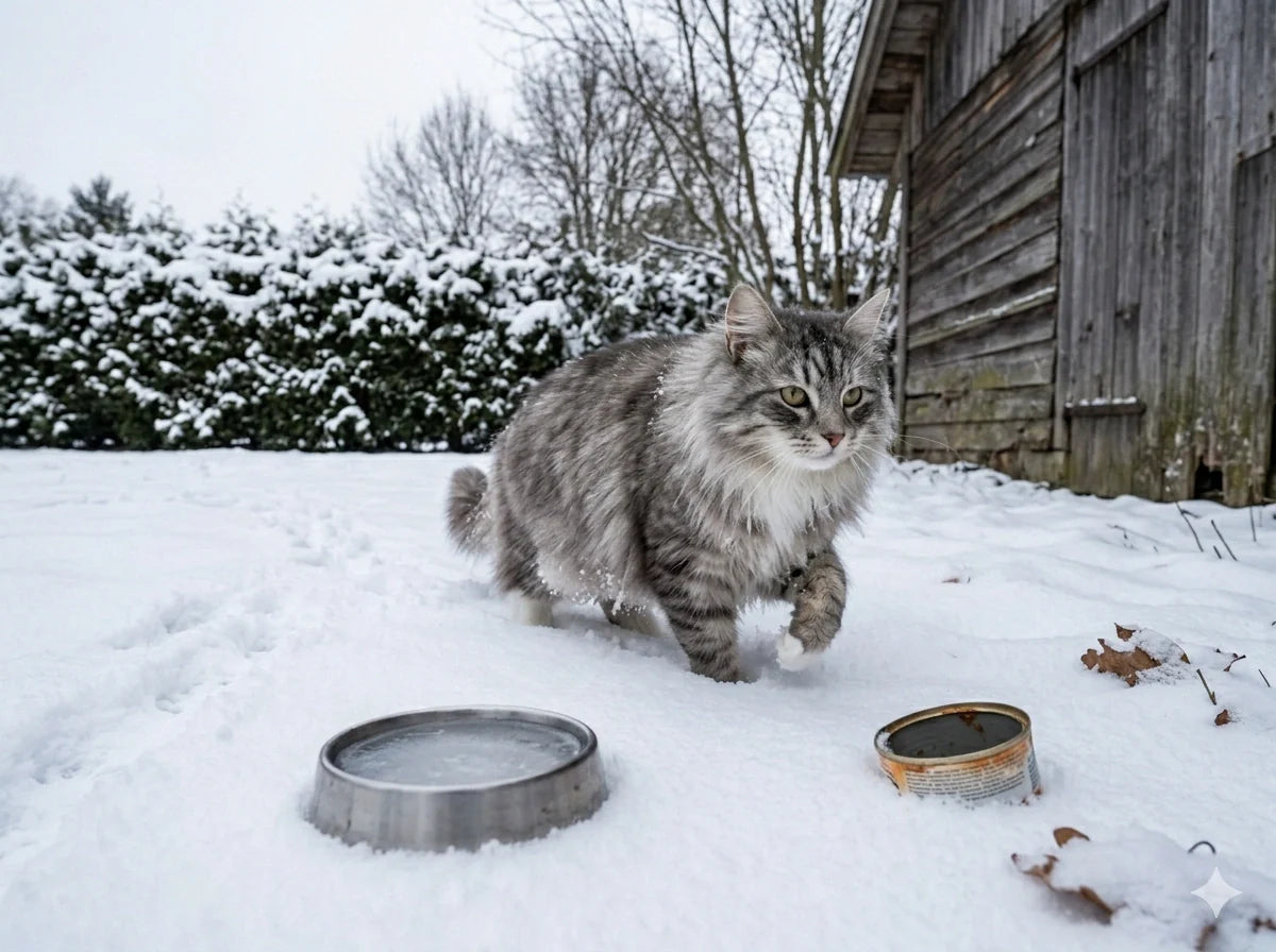 Can cats survive outside in the winter?