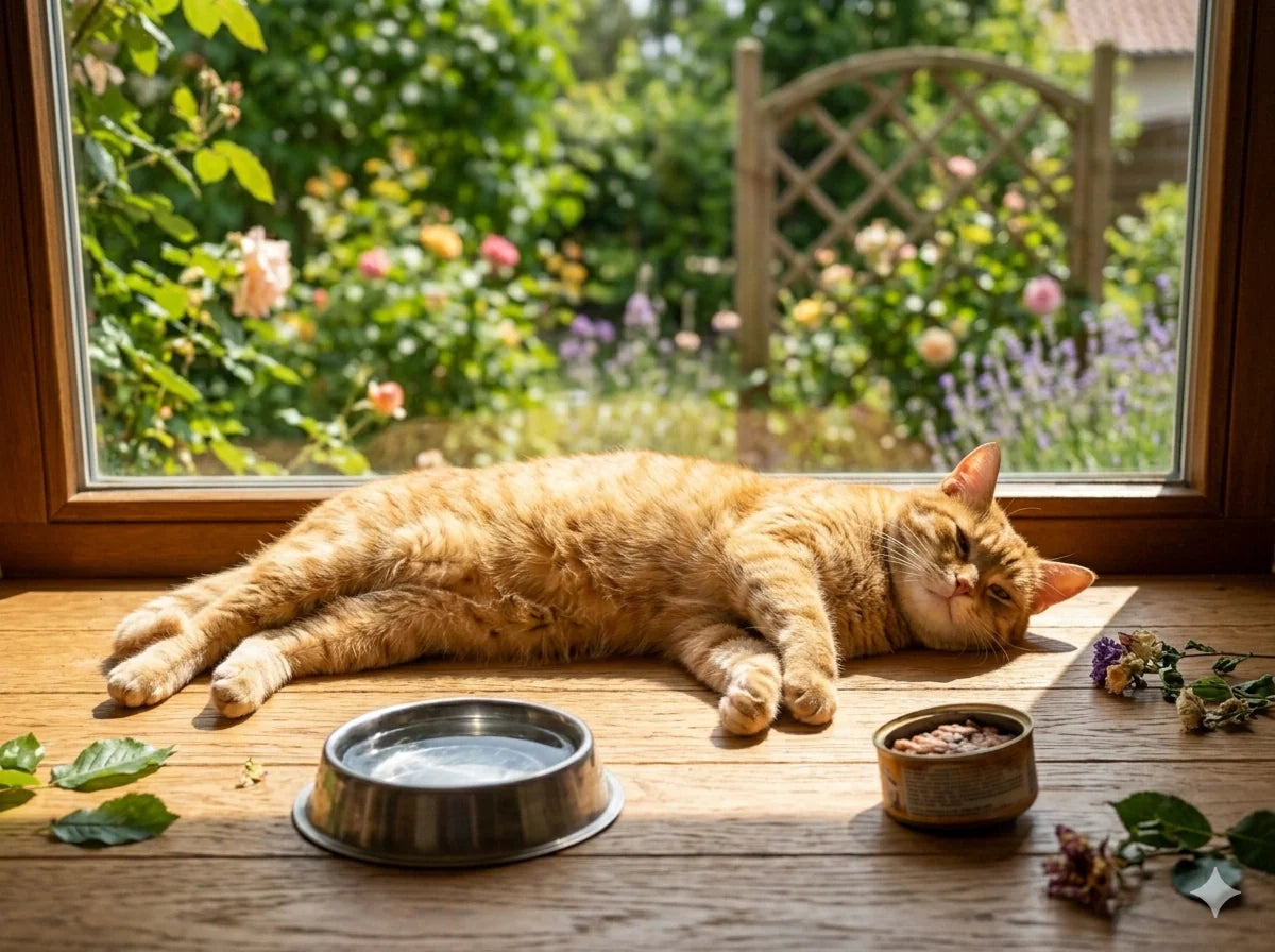 Why do cats like to sunbathe?