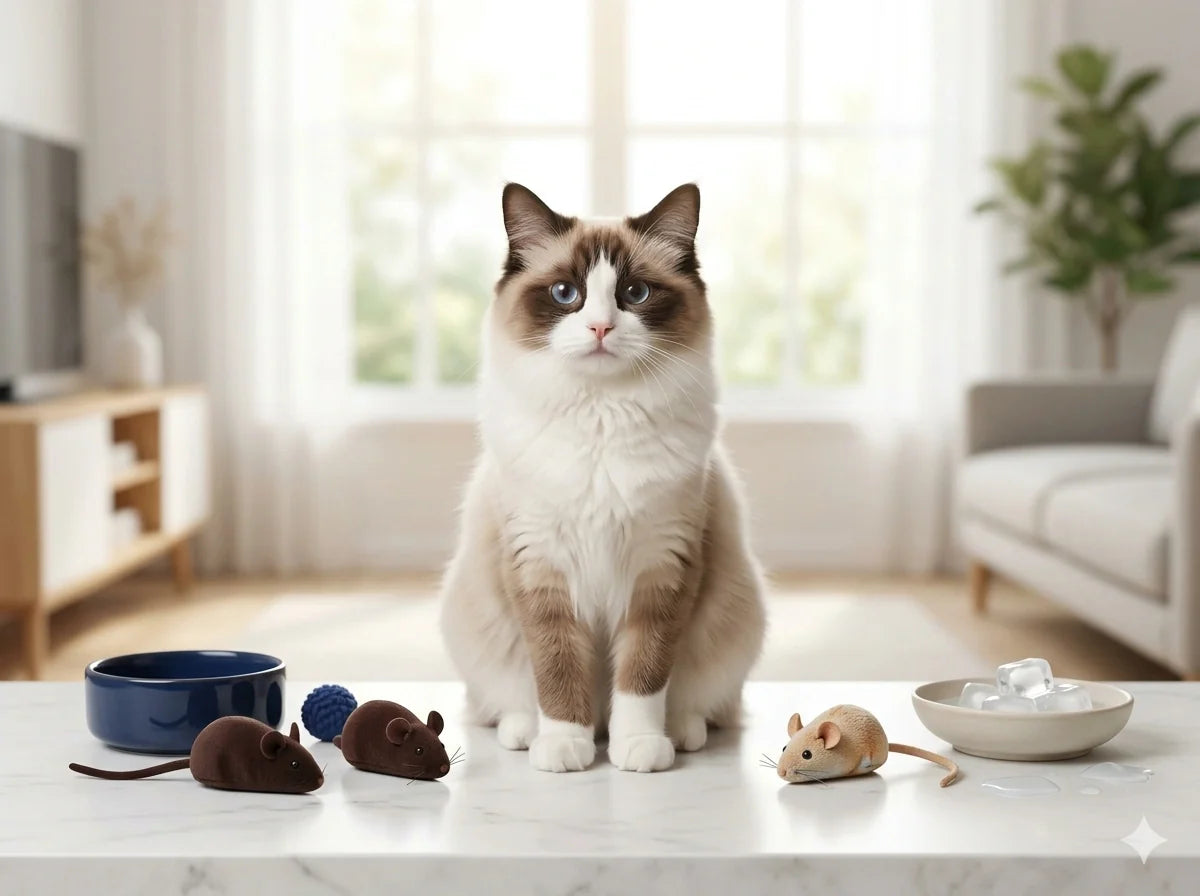 Why is the Ragdoll cat's color fading in the summer?