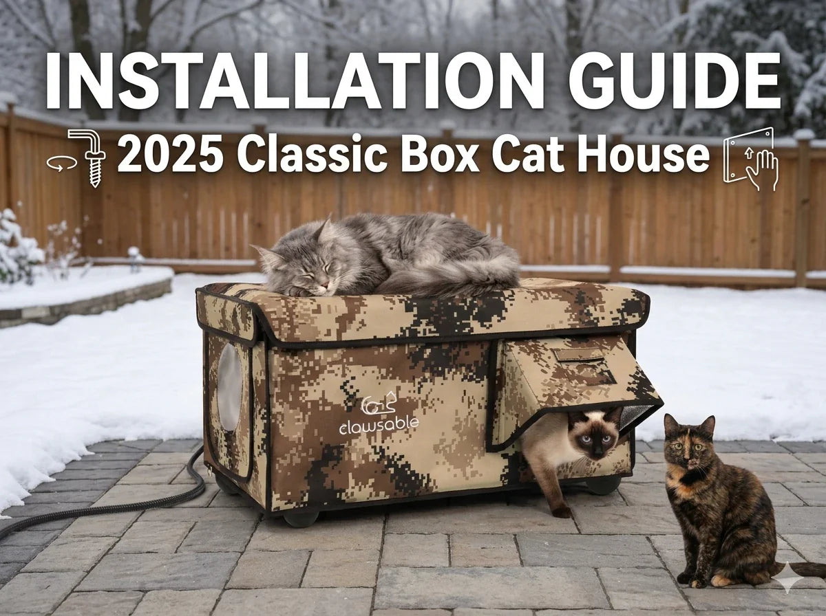【User Guide】2025 Classic Box  Cat House – Large
