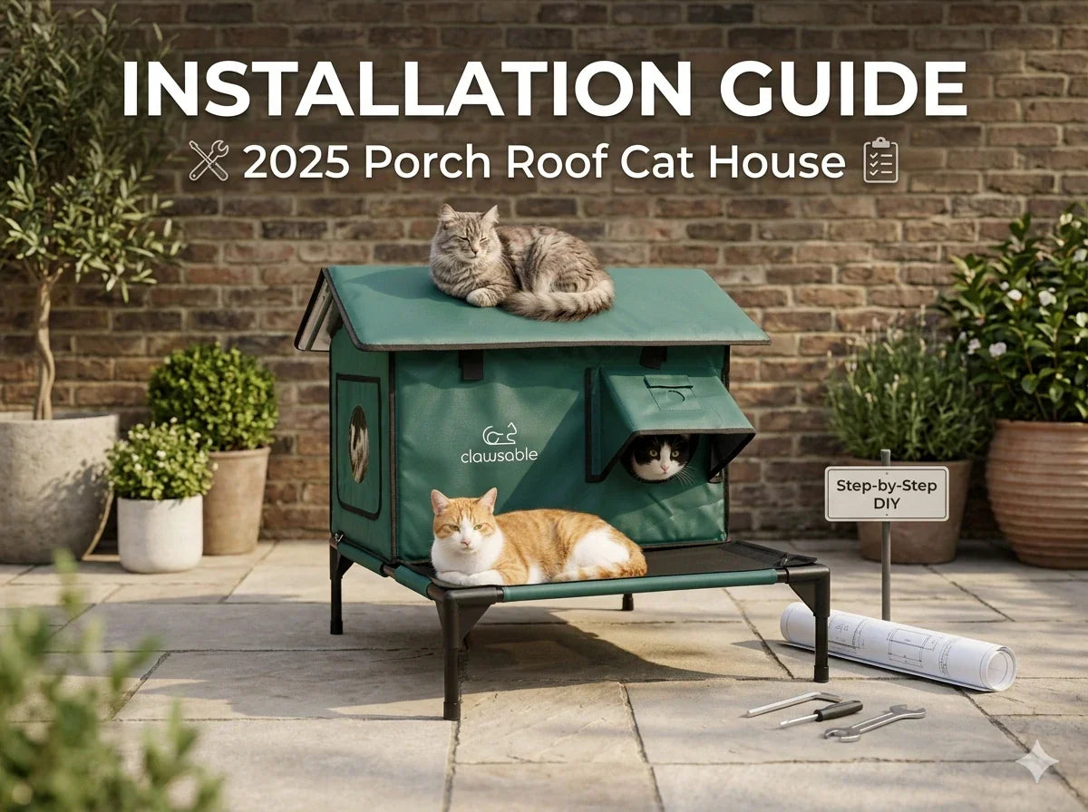 【User Guide】2025 Porch Roof Cat House