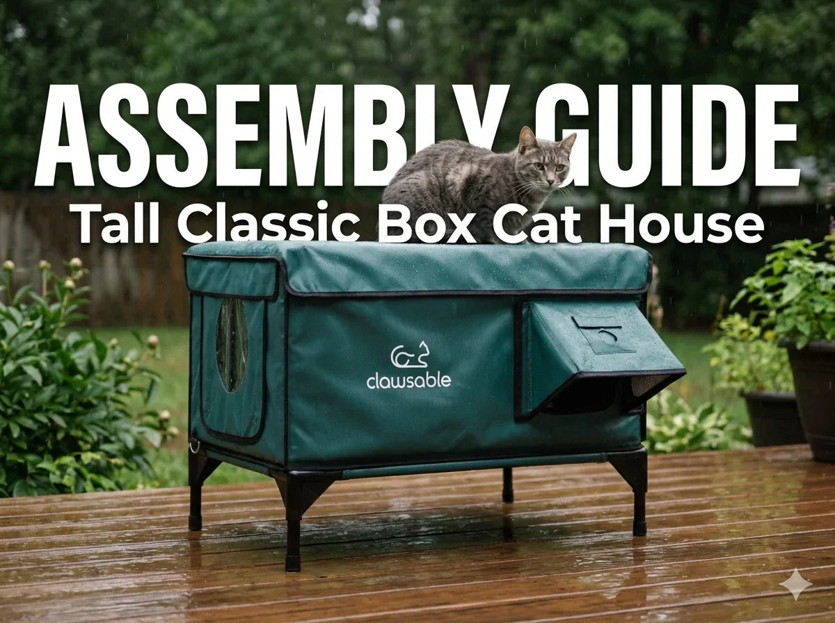 Tall Classic Box Cat House Assembly Guide & Video