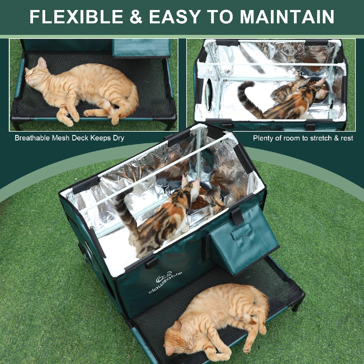 2025 Porch Roof Heated Cat House