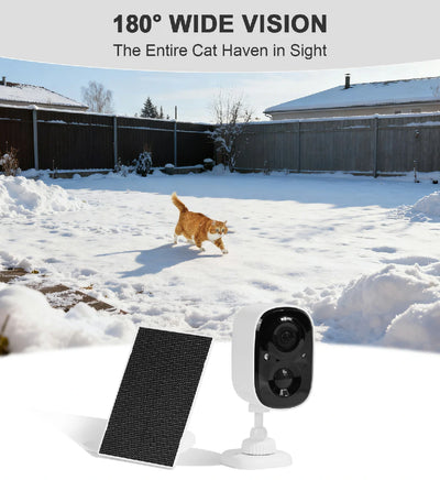 2025 Solar Wireless WiFi 2K Pet Camera