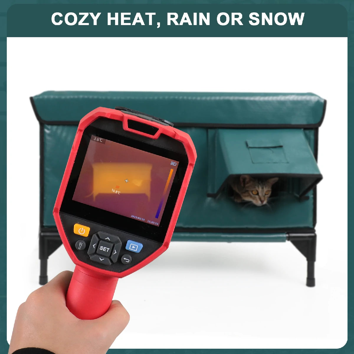 2025 Flagship Max Space Insulated Cat House