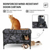 2 in 1 Outdoor Black Camo Elevated Top Openable Insulation Cat House Door