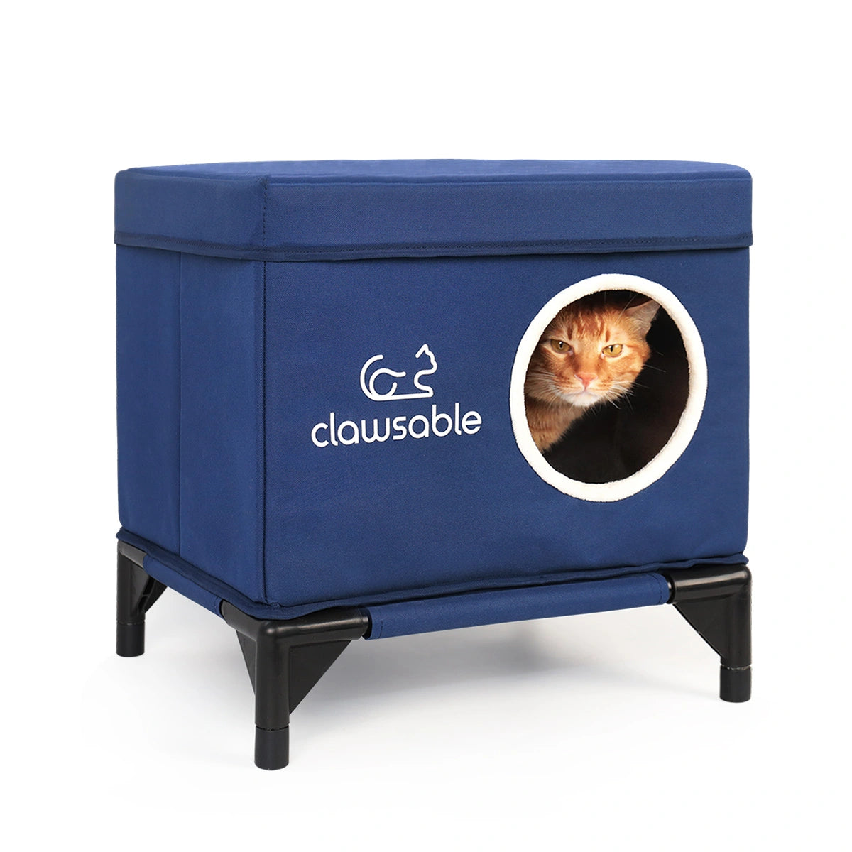Elevated Cooling Cat House with Ice Pack