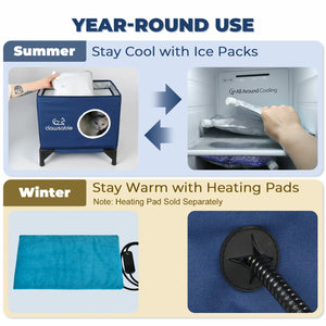 Elevated Cooling cat shelter Available all year round