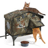 lift top roof heated cat house green camo premium