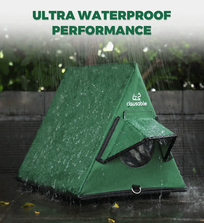 a frame cat house portable green waterproof