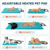 Clawsable adjustable pet heating mat size card