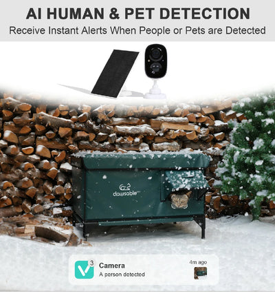 2025 Solar Wireless WiFi 2K Pet Camera