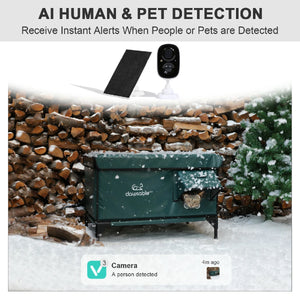 2025 Solar Wireless WiFi 2K Pet Camera