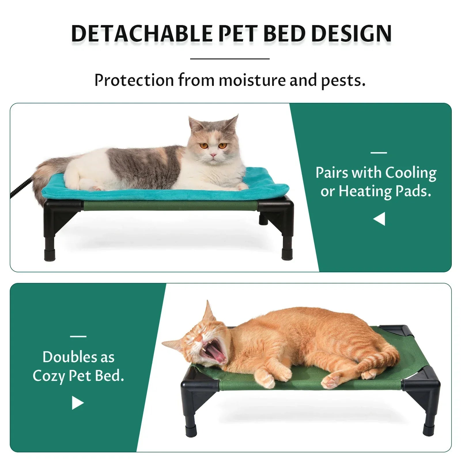 dual use detachable pet bed design