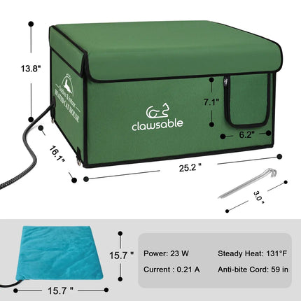 2023 Classic Box Heated Cat House - Large