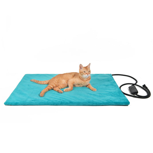clawsable adjustable pet heated pad 24x35cat