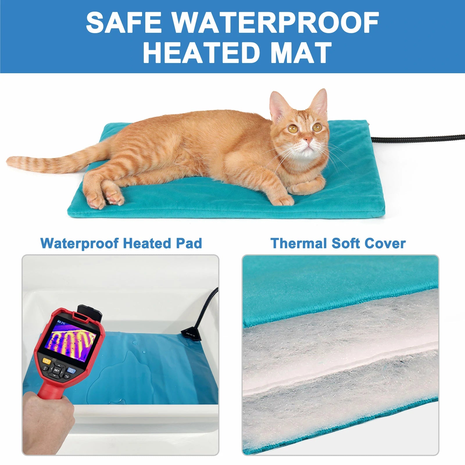 clawsable cat cage heating mat123