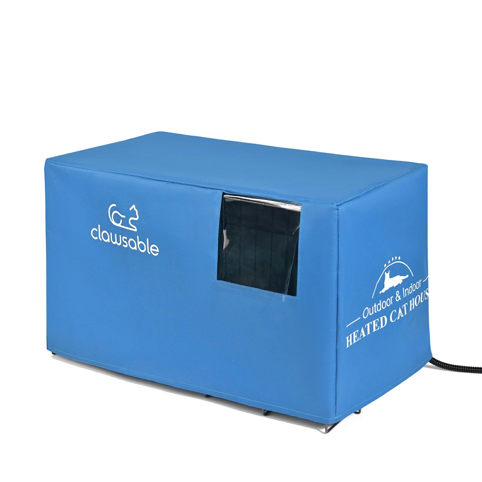 clawsable heated cat cage large front entry