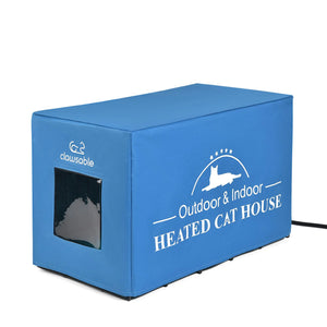 clawsable heated cat cage large side entry