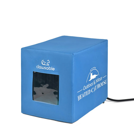 clawsable heated cat cage small side entry