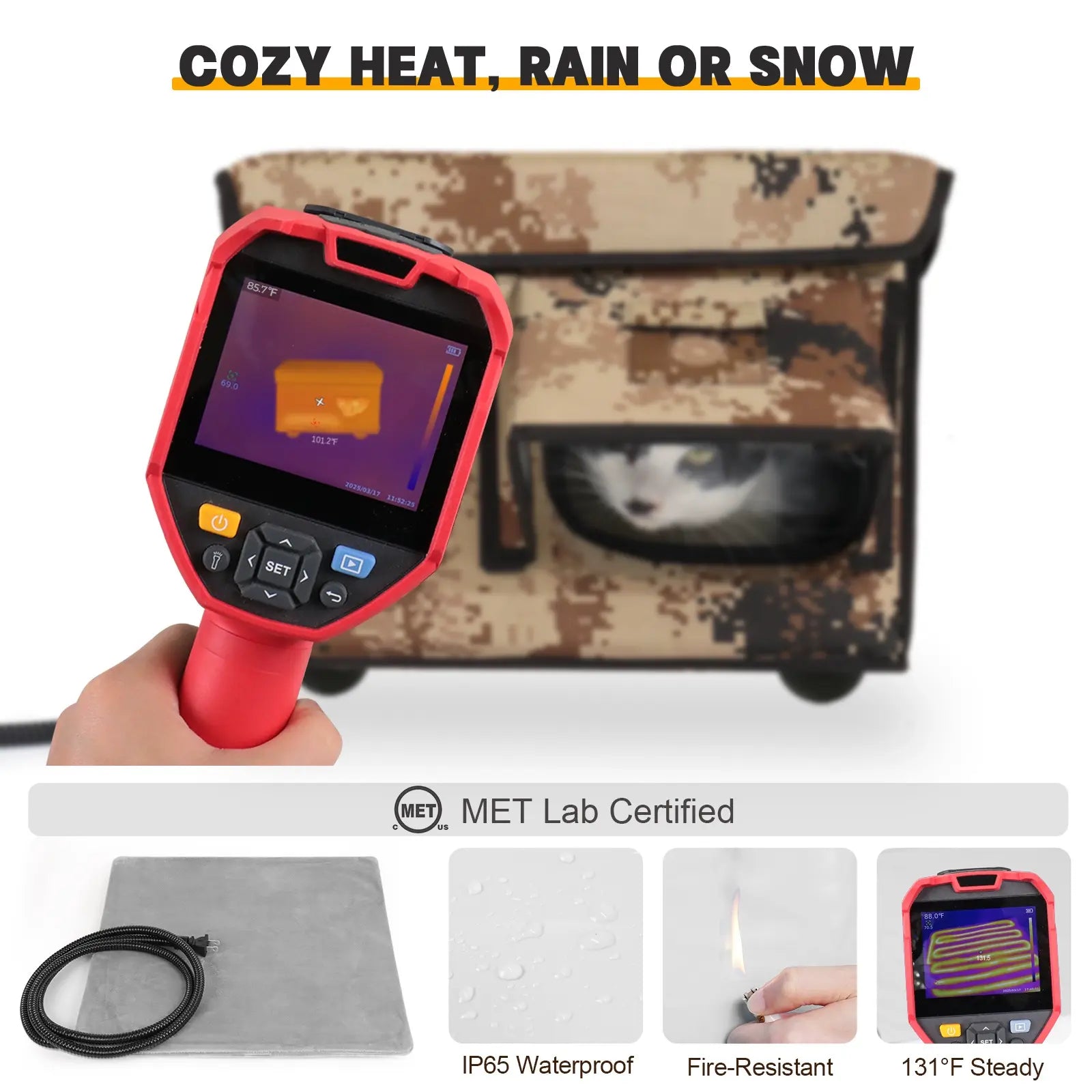 2025 Classic Box Heated Cat House – Small