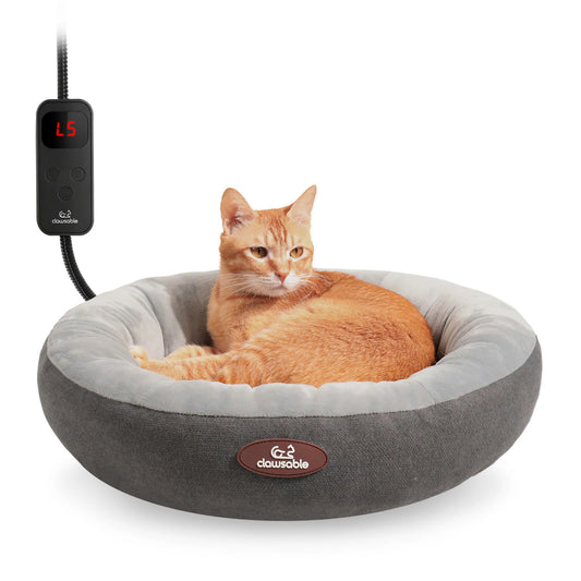 donut heated pet bed main picture