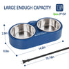 Dual 800ml Stainless Steel Heated Cat Bowl