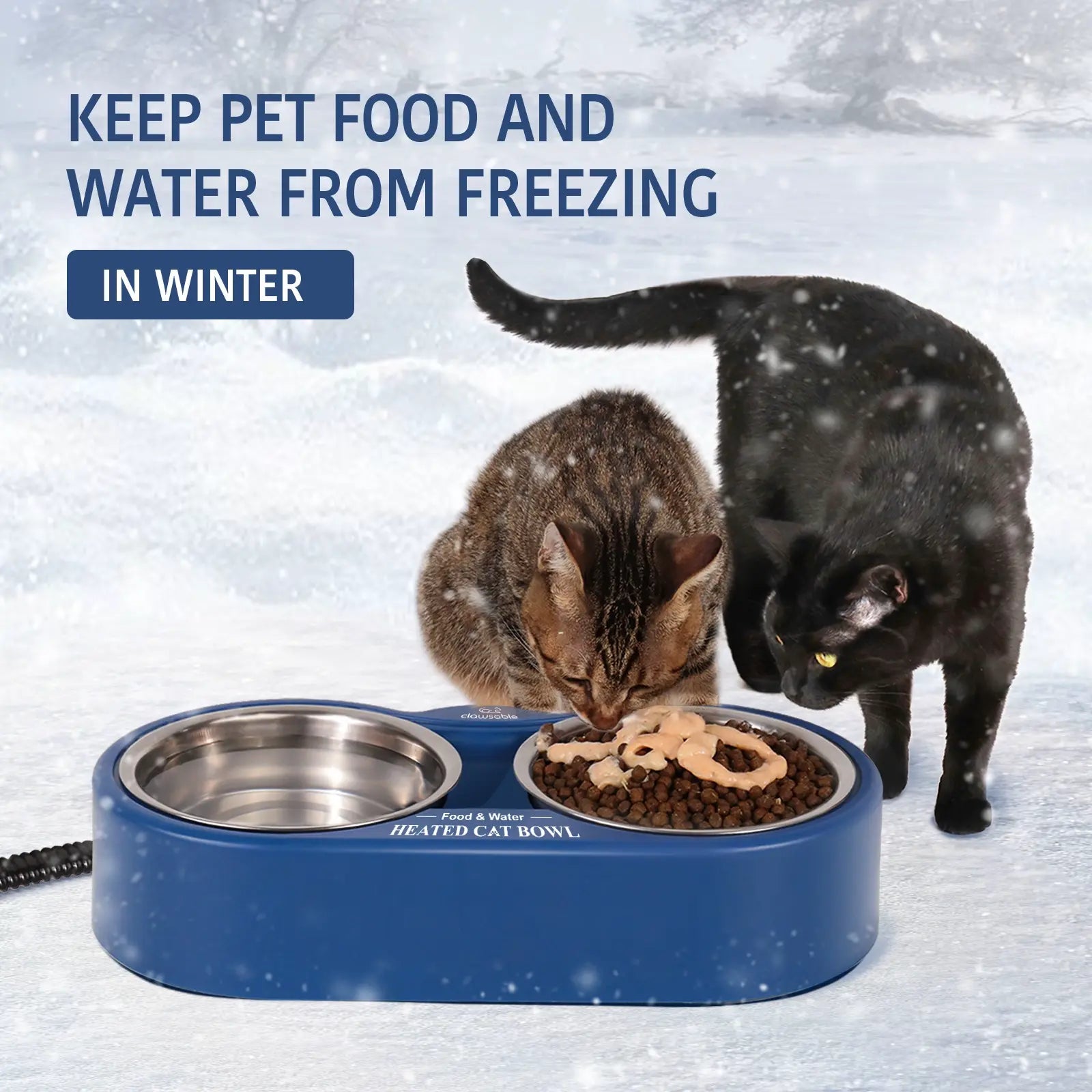 Heated cat bowl best sale