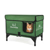 elevated top openable heated cat house medium