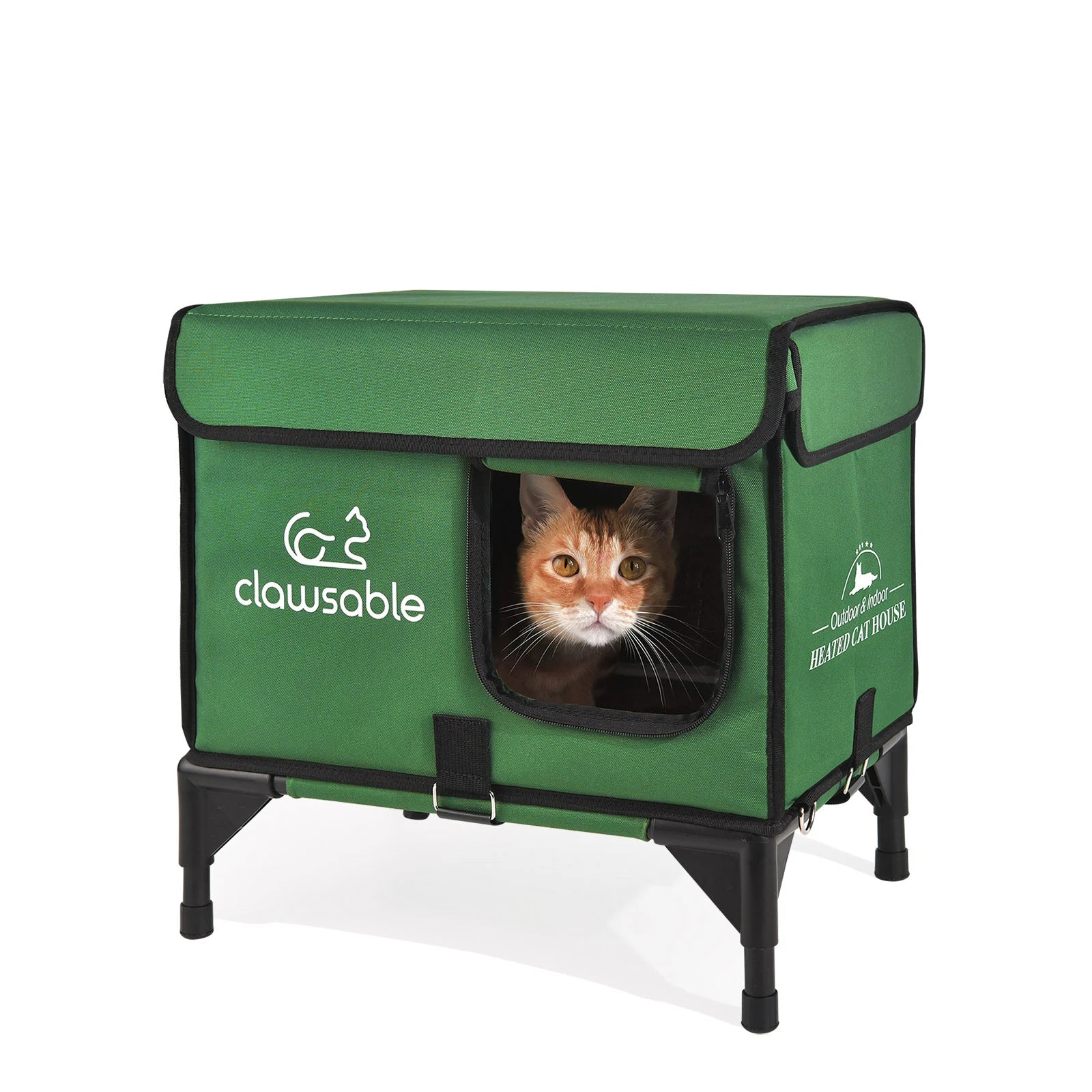 Heated sales cat house