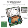 elevated top openable heated cat house waterproof insulated cable outlet design 