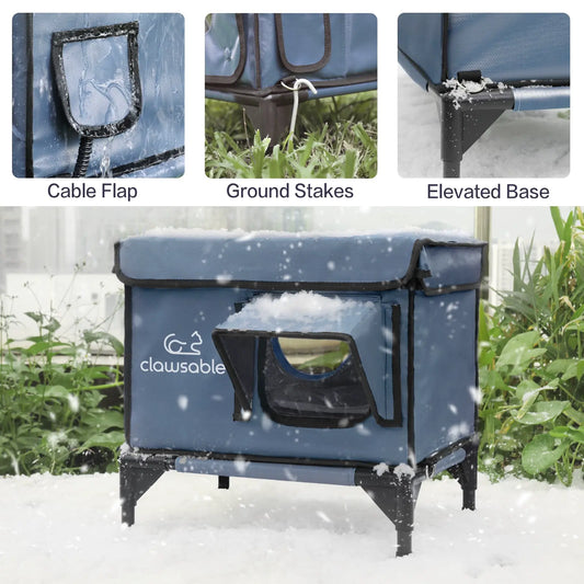 enhanced small cat house all round waterproof outdoor