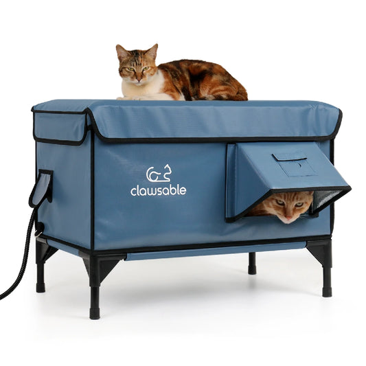 Flagship Ultra Therm Heated Outdoor Cat House for extreme cold weather