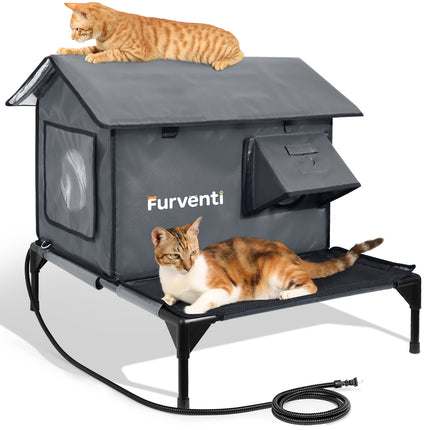2025 Porch Roof Heated Cat House