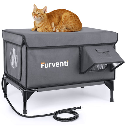 2025 Tall Classic Box Heated Cat House – Large