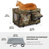 2-Door Portable Heated Outdoor Cat House Medium