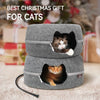 hamburger heated felt cat cave gift