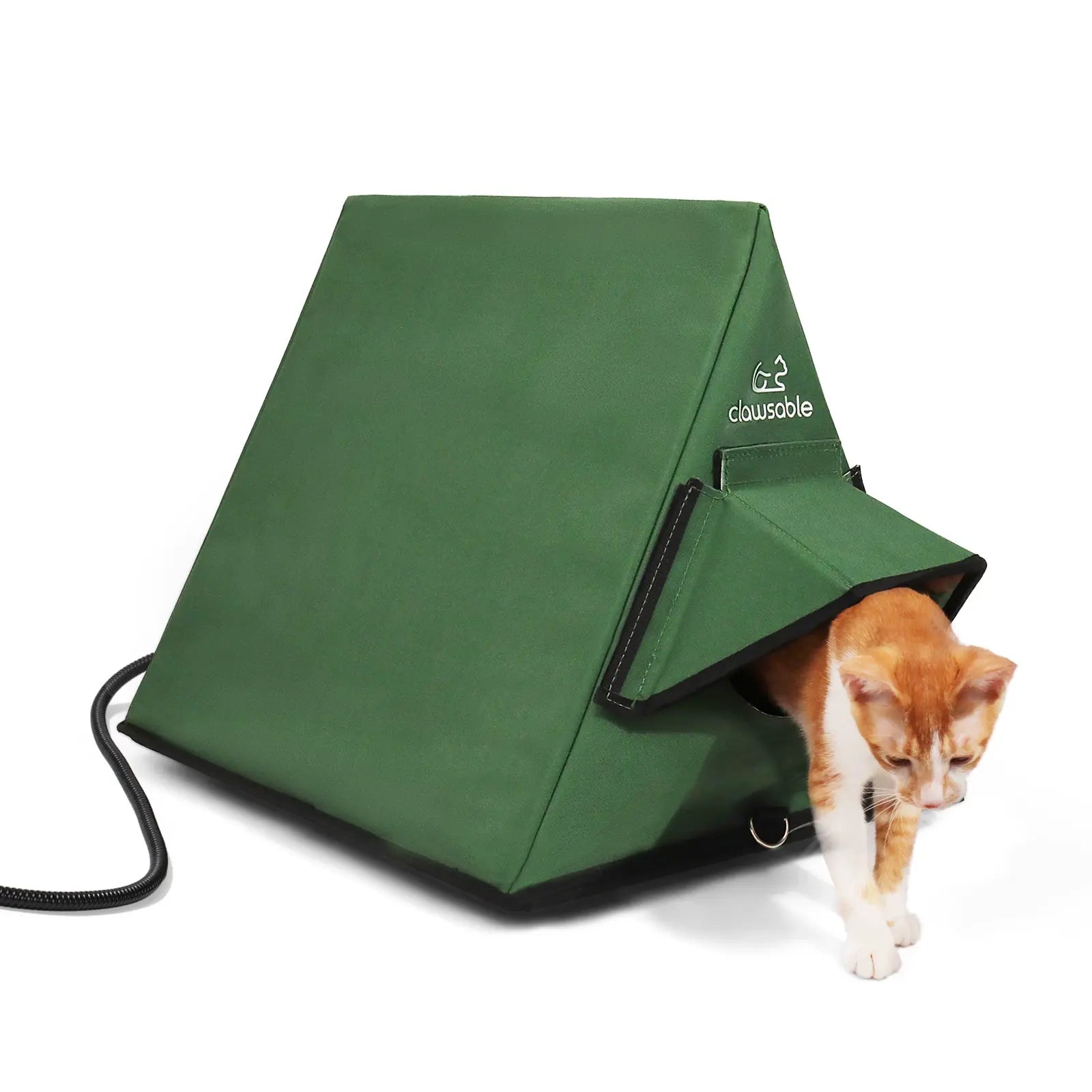 Clawsable Heated Cat House: Gable Roof Heated Cat House Clawsable Heated Cat House: Gable Roof Heated Cat House