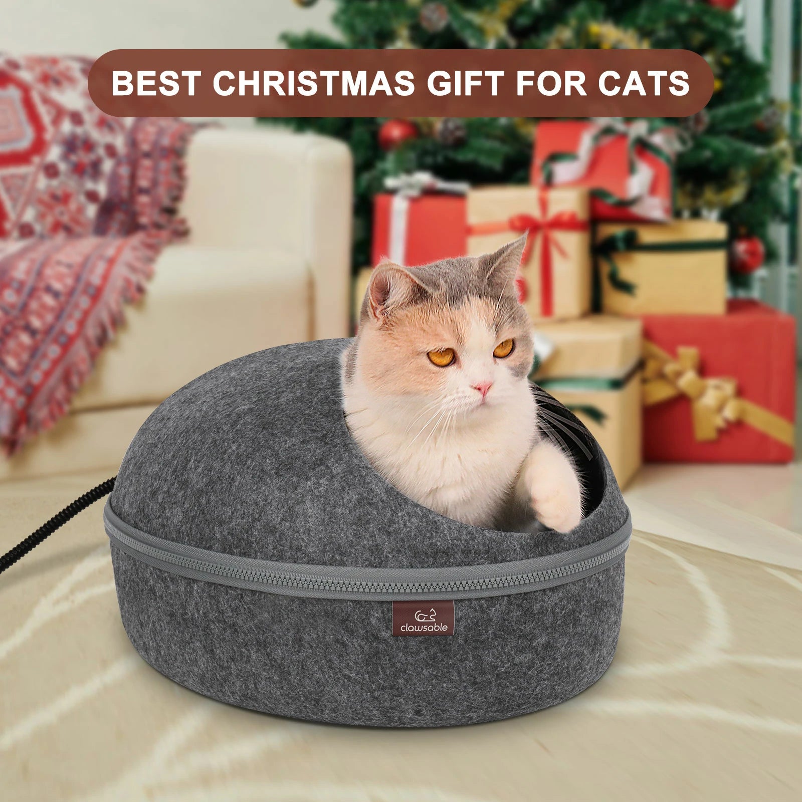 heated cat cave bed best christmas gift