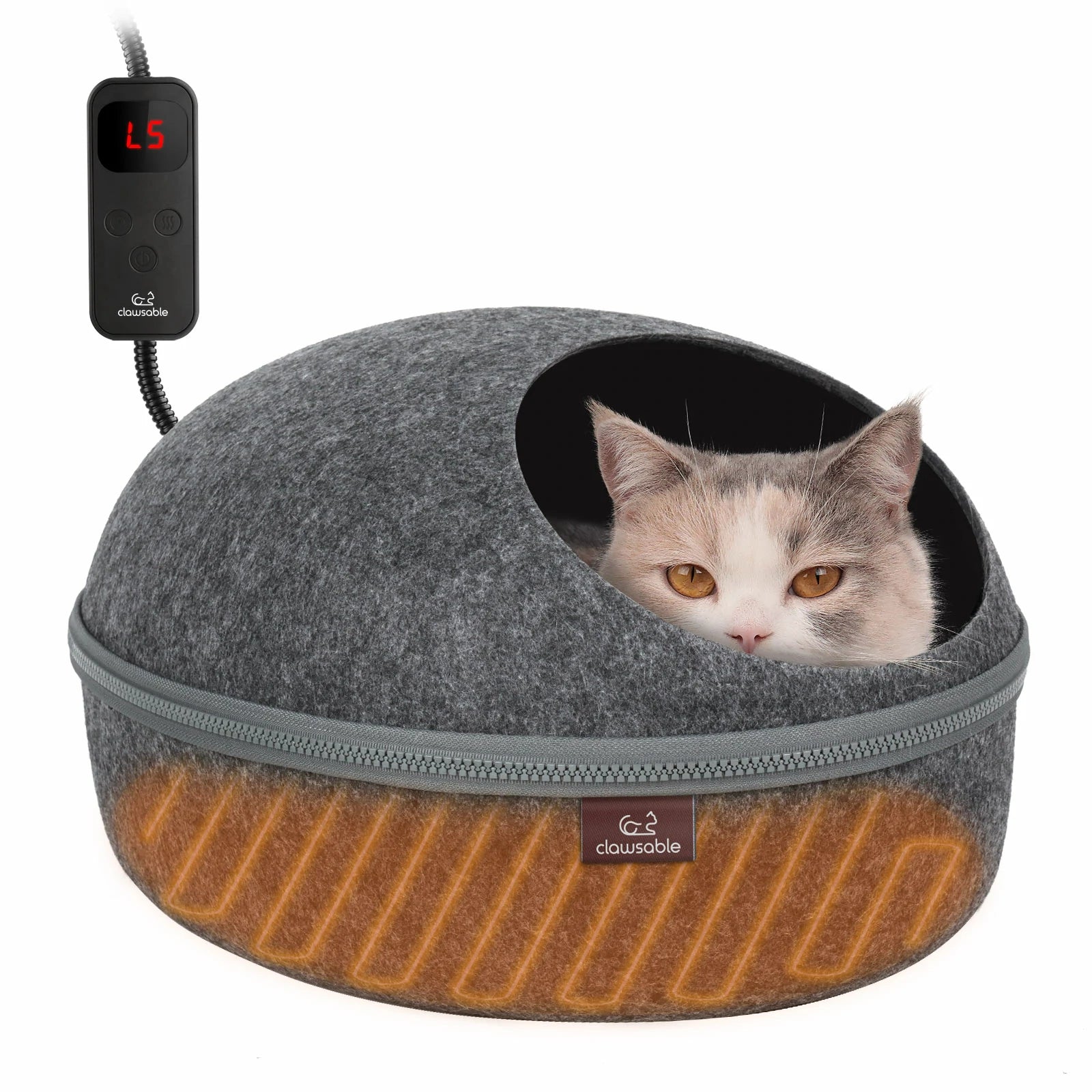 Heated Cat Cave Bed