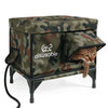 heated two door cat shelter green camo small