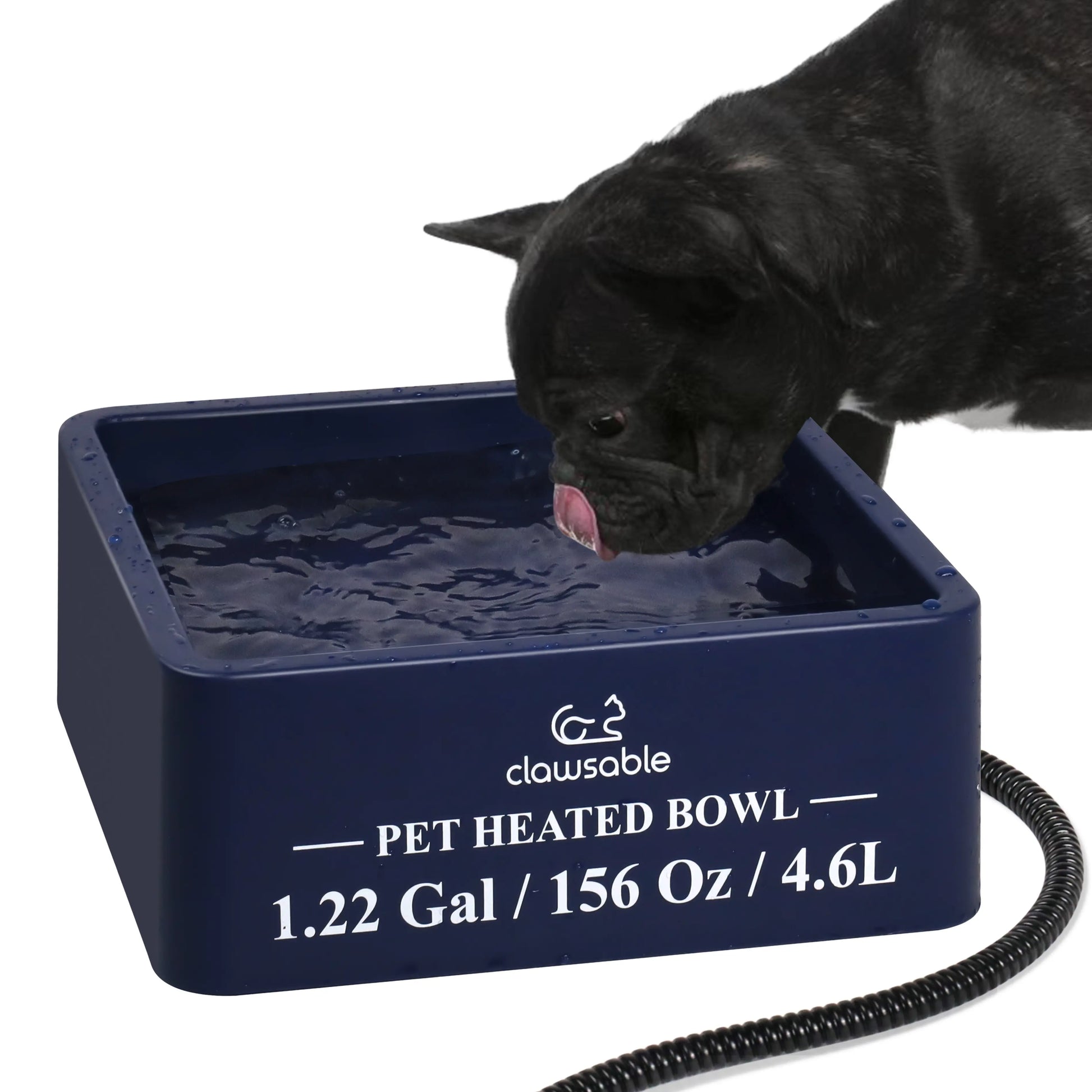 4.6L Super Large Square Heated Pet Bowl